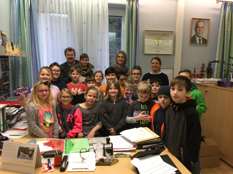 Besuch auf dem Gemeindeamt