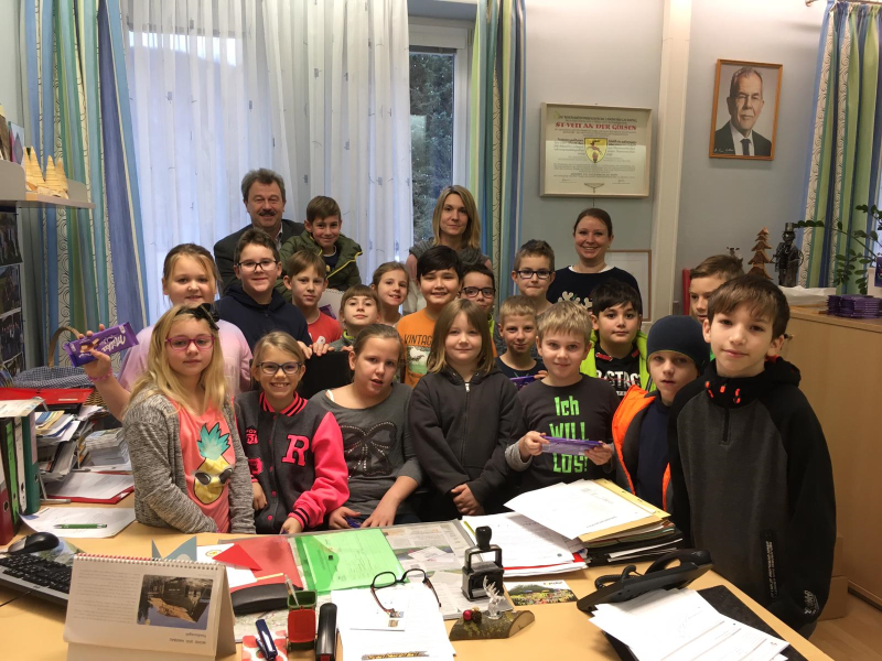 Besuch auf dem Gemeindeamt