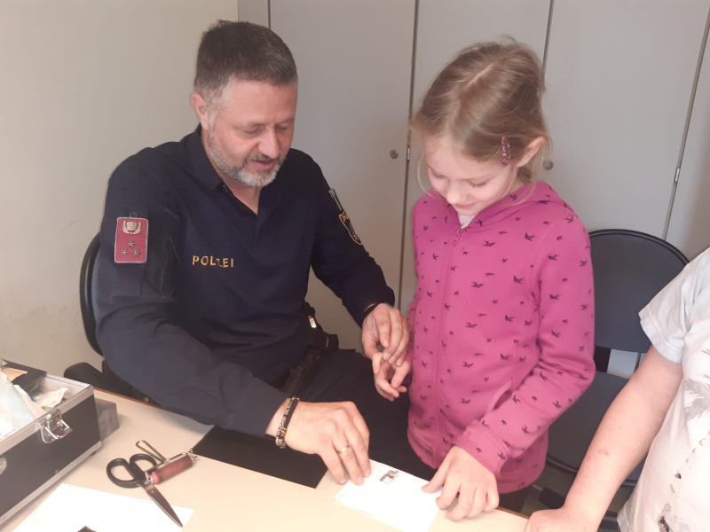 Besuch bei der Polizei