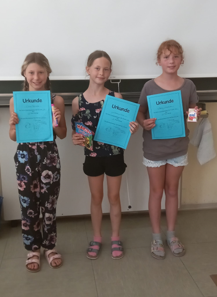 Schwimmwettbewerb der 4b- Klasse