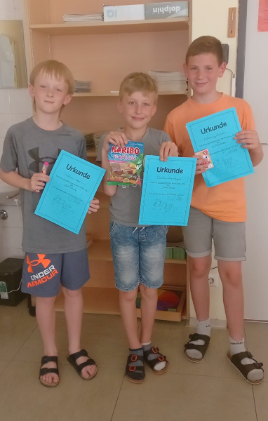 Schwimmwettbewerb der 4b- Klasse