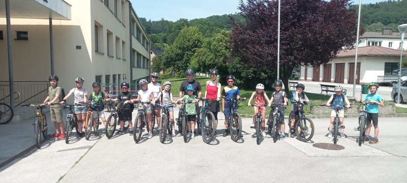 Abschlussradfahrt in der Fit for Kids-Stunde